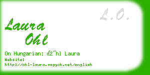 laura ohl business card